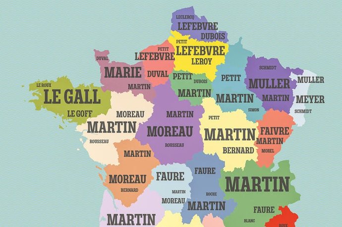 How common is the commonest surname where you live?