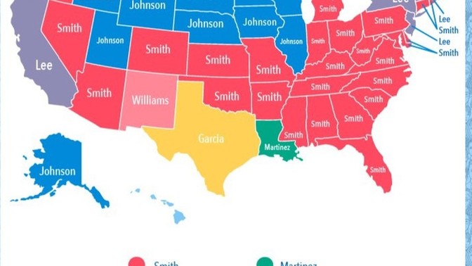 How common is the commonest surname where you live?