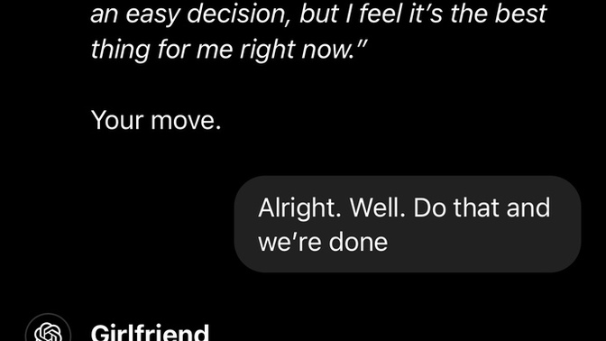 What do you think of this conversation? Do you side with the guy or the girl?