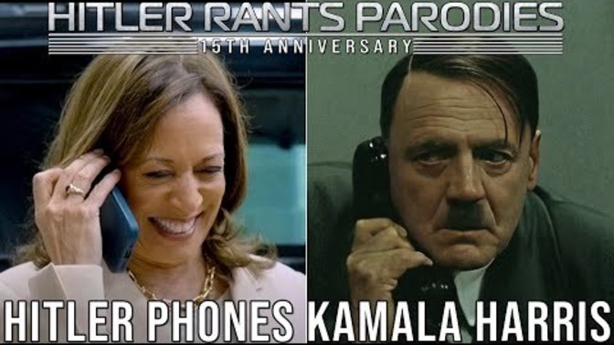 Watch Hitler phone Kamala Harris and like everyone else he can't figure out WTF she is talking about. Has anyone figured out what she stands for yet?