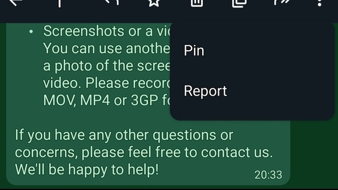 Do you believe your whatsapp messages are private... or did you notice "report" option?