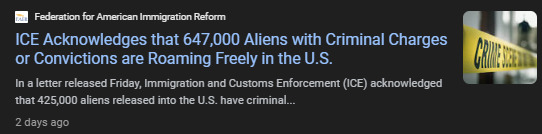 Harris-Biden allowed over 647,000! CRIMINAL RECORD illegals into the country and *LET THEM GO*. What kind of crazy person would vote for more of THIS?