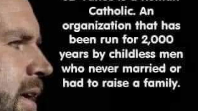 Is JD Vance implying that the Pope is a "sociopath" or "deranged" for being childless?