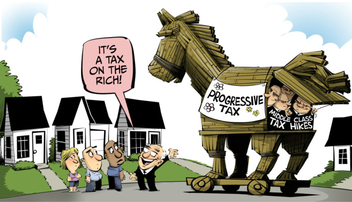 They will say tax the rich but they will tax everyone and waste our money while they get rich