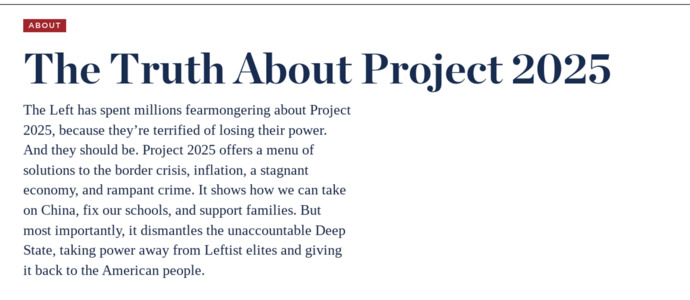 Can someone please explain their biggest fear of project 2025?