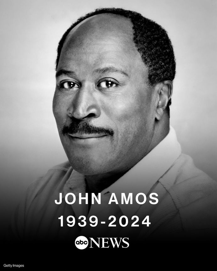 What are your thoughts on the recent passing of actor John Amos who passed away at age 84 due to natural causes?