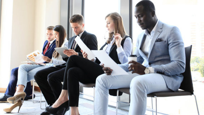 What are some tips you can give to someone right before a job interview?