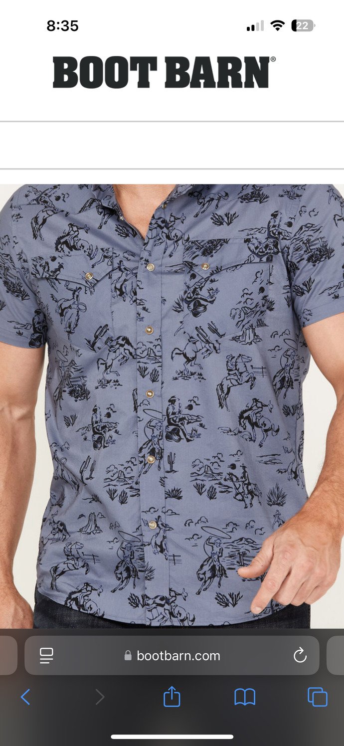 Which shirts or jacket shorts would look good with this cowboy hat? ?