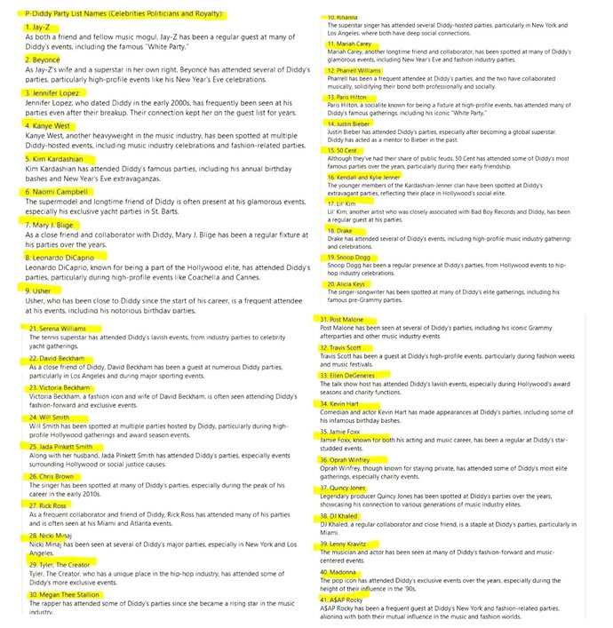 Thoughts on this list?