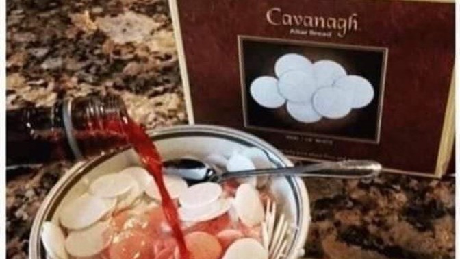 Who else likes a bowl of communion wafers and wine for breakfast?