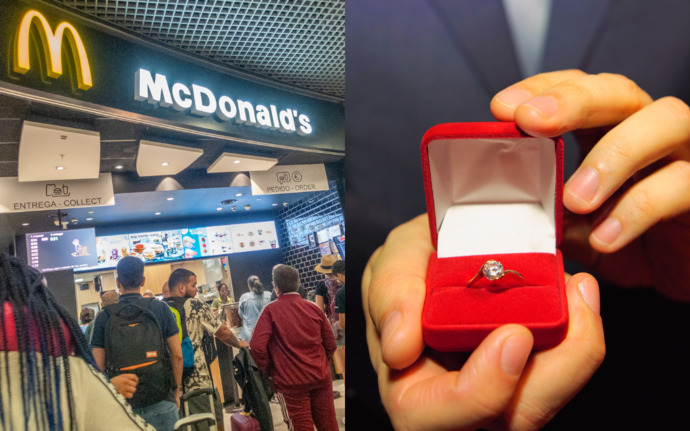 Is It Acceptable For A Man To Propose To His Girlfriend In A Fast Food Restaurant?