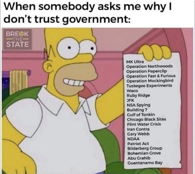 What do you think of FEMA demonstrably gaslighting you?
