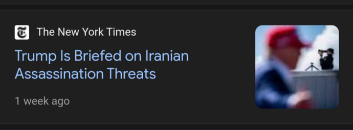 Why do you think Iran, the number one sponsor of worldwide terrorism, is trying to assassinate President Trump but not Kamala Harris?