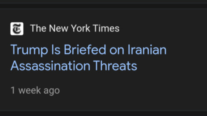 Why do you think Iran, the number one sponsor of worldwide terrorism, is trying to assassinate President Trump but not Kamala Harris?