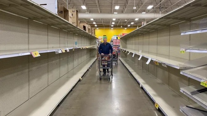 Do you remember what a lot of the store shelves looked like four years ago?