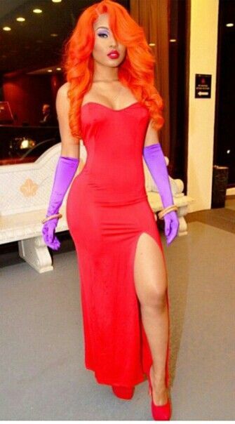 Which of these women pulled off in the sexiest way in the Jessica Rabbit dress?