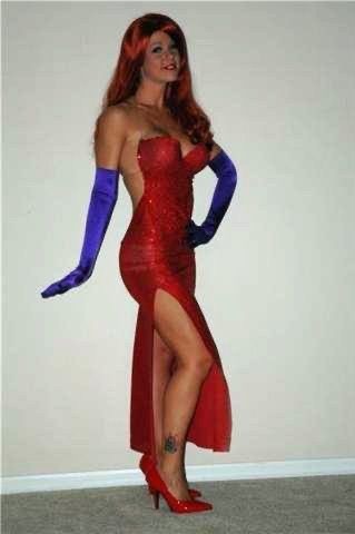 Which of these women pulled off in the sexiest way in the Jessica Rabbit dress?