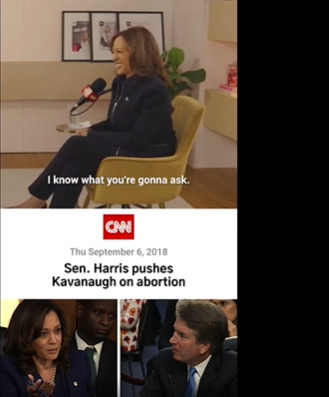Kamala Harris cackles when asked if there are any government laws about what a man has to do with his body. Has she ever heard of the MILITARY DRAFT?