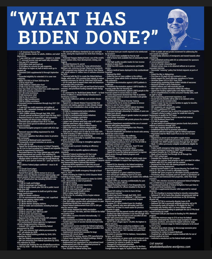 Did you know that Donald Trump was a much better president than Joe Biden?