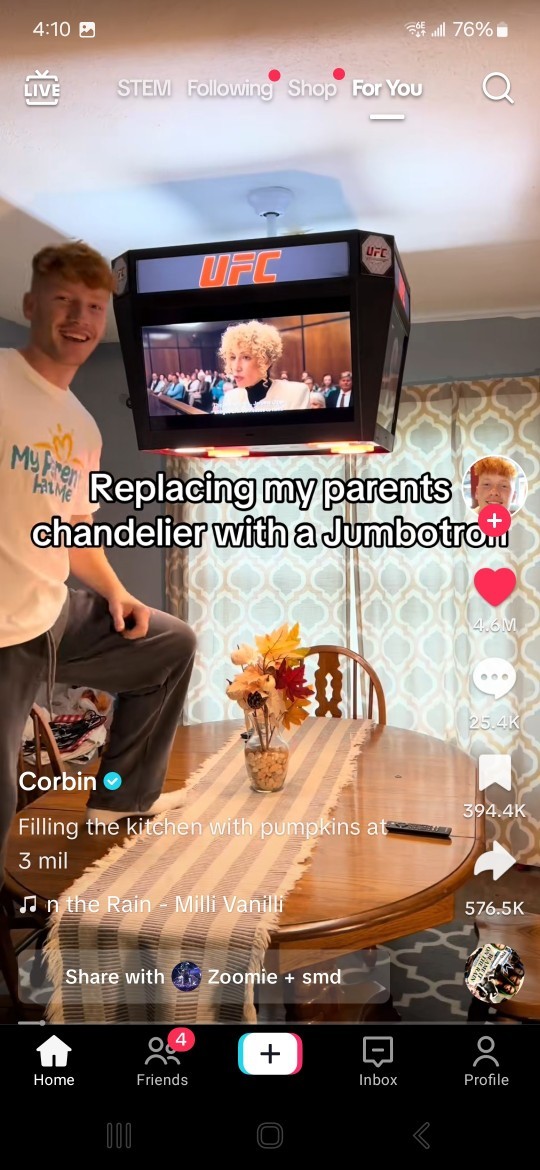 Should chandeliers in dining rooms should be replaced with jumbotrons?