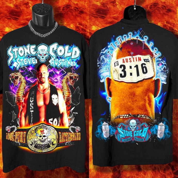 Guys, which Stone Cold T-Shirt design do you like if you were to buy it?