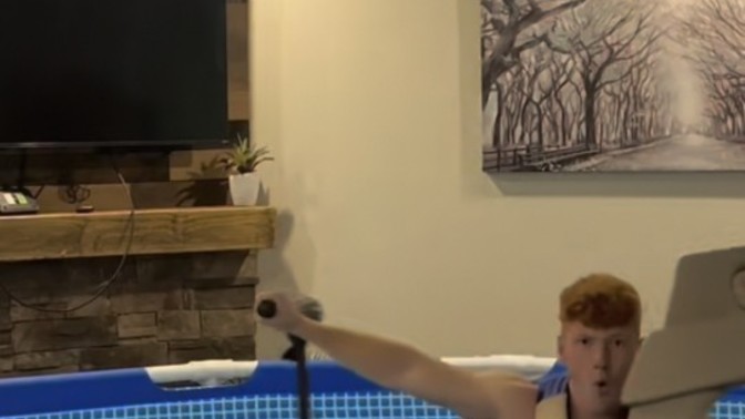 Would you put a small functional boat in a house?