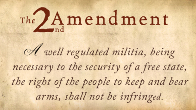 Does the 2nd amendment give you the right to own firearms?