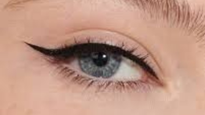 What's the flick at the end of the eye thing?