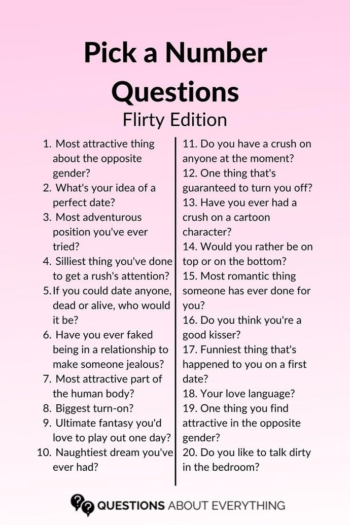Wanna pick a number?