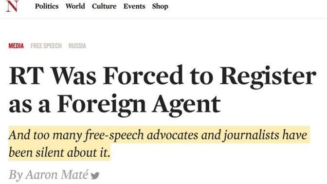 Since Russia Today was required to register as a foreign agent, should Israel’s AIPAC be required to register as a foreign agent? ?