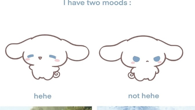 Is your mood currently, hehe, or not hehe?