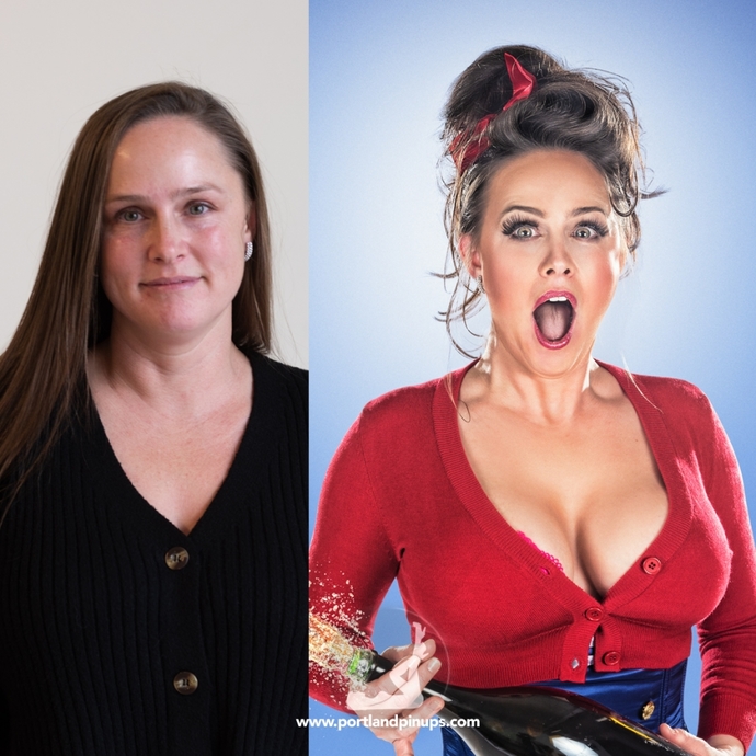 Two women. Similar features. One has amazing skin the other great makeup. Who do you choose?