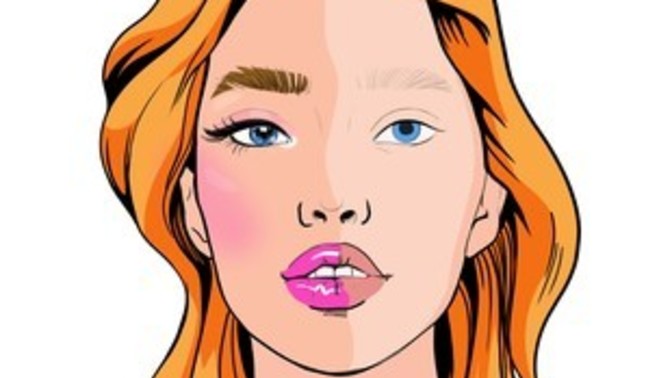 Two women. Similar features. One has amazing skin the other great makeup. Who do you choose?