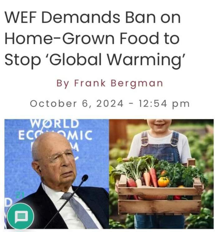 Would banning home vegetable gardens really prevent climate change?
