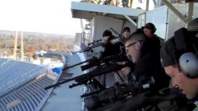 Are you more comfortable having snipers at your major events, or less comfortable?
