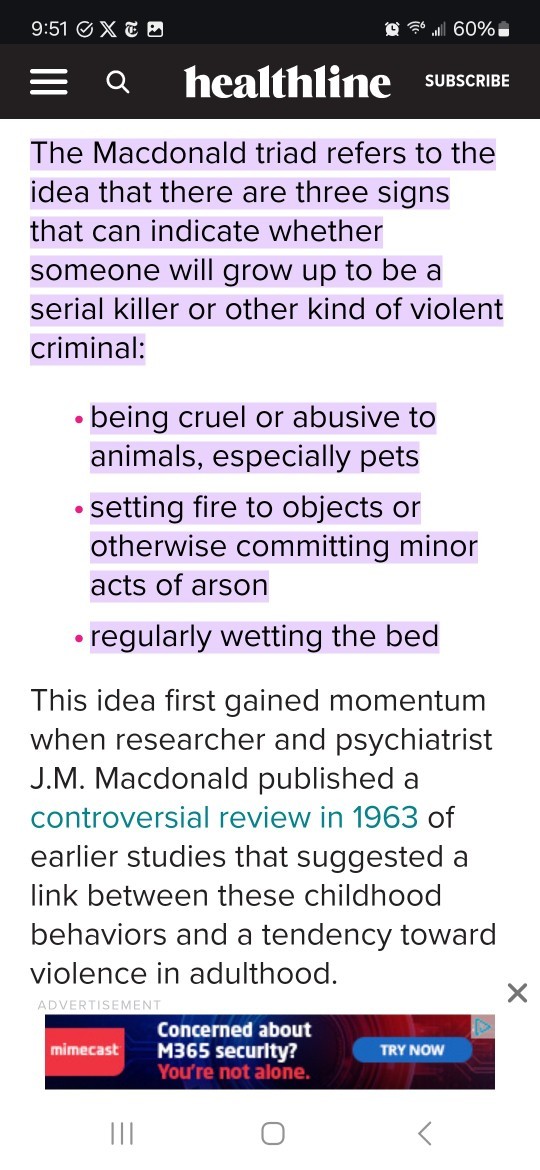 Law and Order theme: kid's a sociopath... what next?