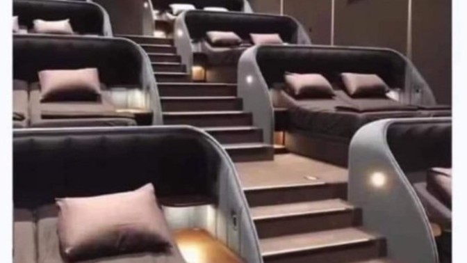 Would you go to the cinema more if they replaced the seats with beds?
