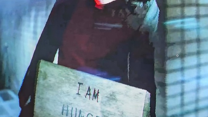 What would you do if you saw this on your doorbell camera late at night?