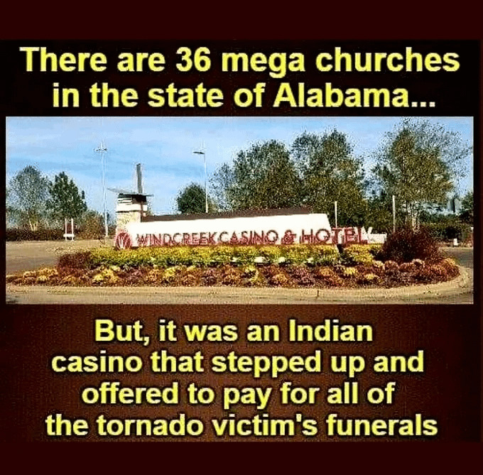 Wnere are all the megachurches when disasters strike?