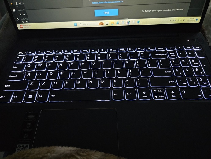 Does anyone know how to turn off the keyboard lights on a Lenovo laptop?