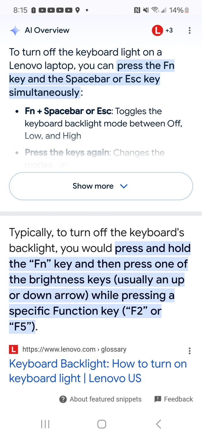 Does anyone know how to turn off the keyboard lights on a Lenovo laptop