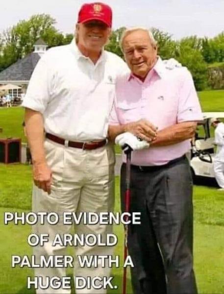 Arnold Palmer with a big Dick