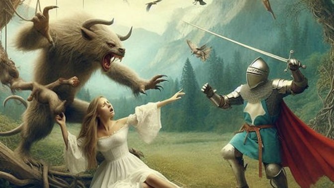 Ladies, do you like men who is a knight and shining armors who are rescuing you from the ugly dudes?
