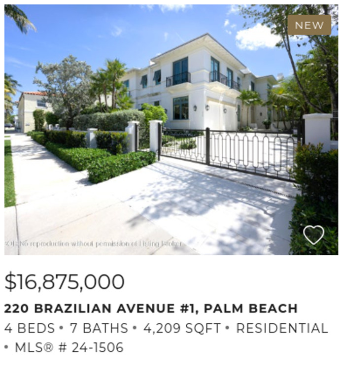 Who would pay $17,000,000 for a 4 bedroom dump, when you can get a crib with 58 bedrooms for $18,000,000?