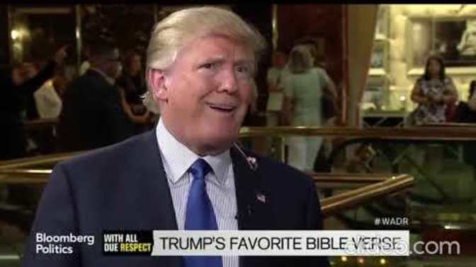 Why is Donald Trump unable to cite a single verse from his favorite book the Bible?