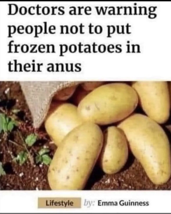 Will a frozen potato help tighten me up after a good session?