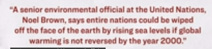 Since we already passed the point of no return, in picture, shouldnt we stop wasting money effort n concern on global warming?