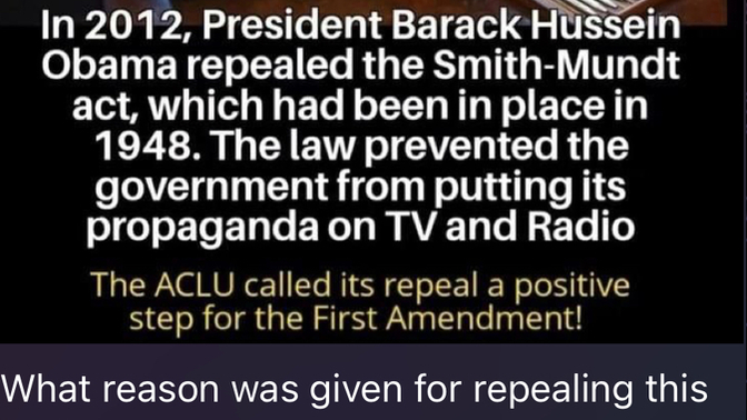 Did you know democrats signed a bill to be able to post their propaganda?