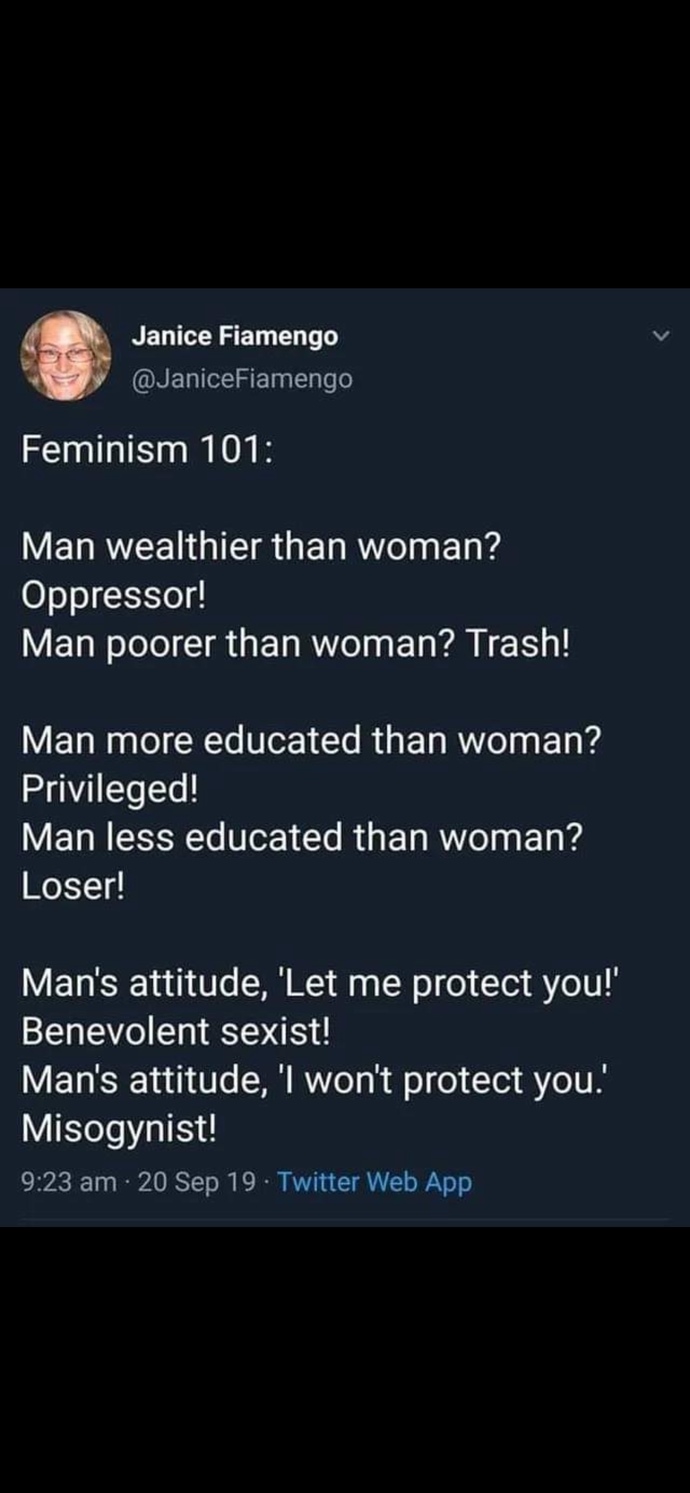 How do you counter feminism 101?