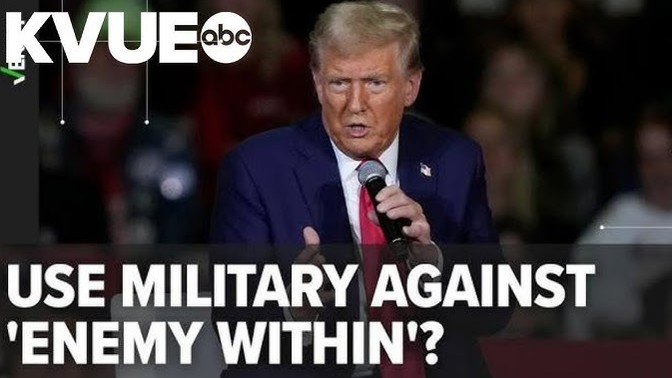 So who do YOU think Trump is referring to when he says 'the enemy from within'?